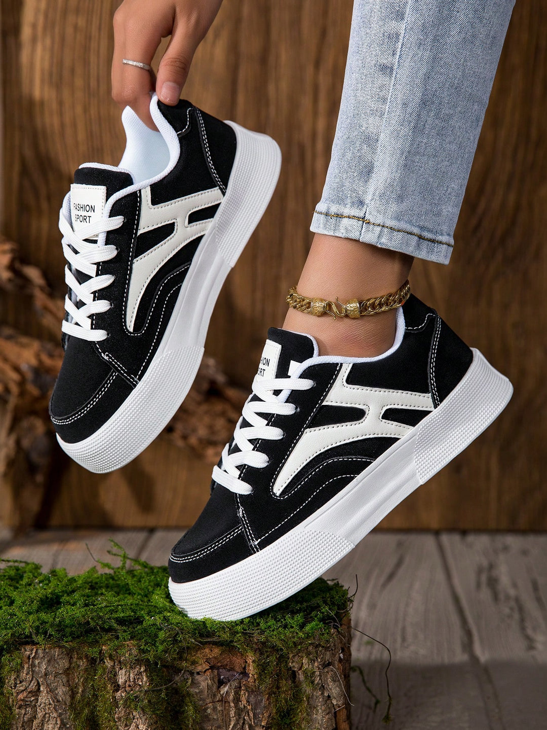 Pantofi sport SHEIN, negru