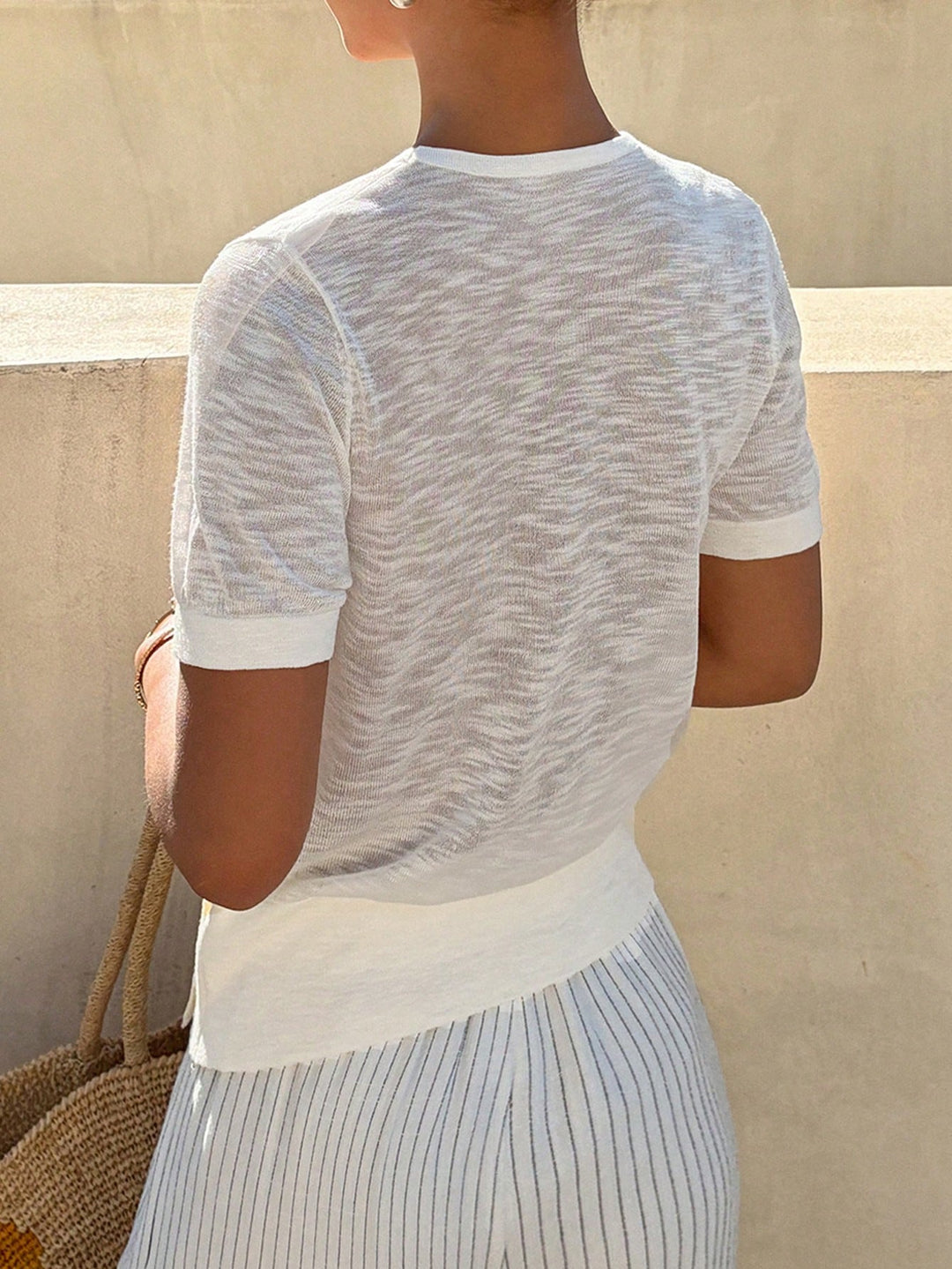 Tricou SHEIN, crem