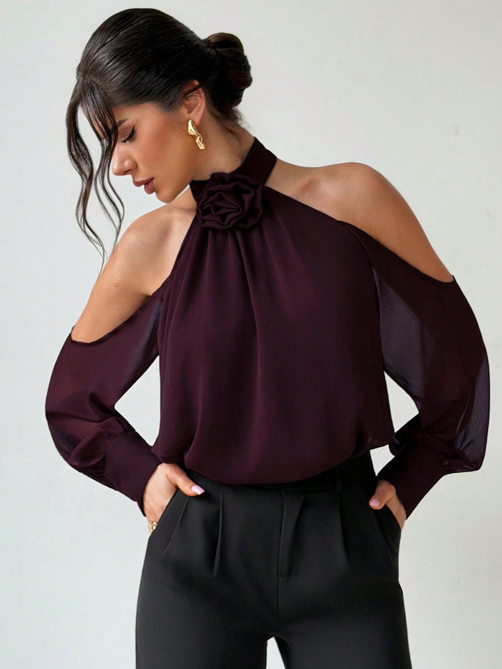 Bluza SHEIN, vișiniu