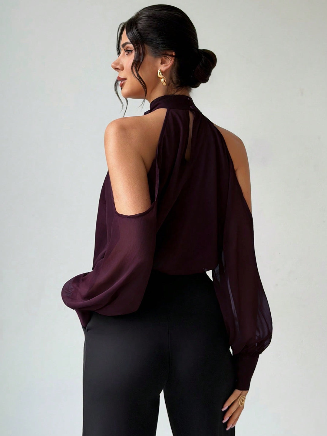 Bluza SHEIN, vișiniu