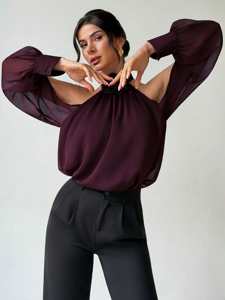 Bluza SHEIN, vișiniu
