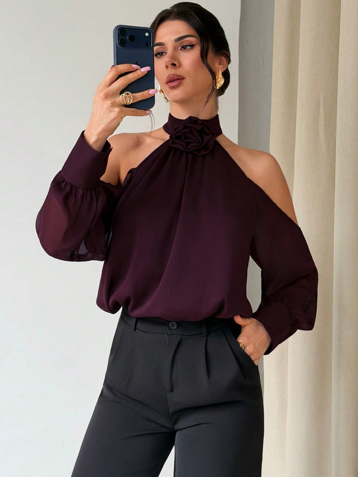 Bluza SHEIN, vișiniu