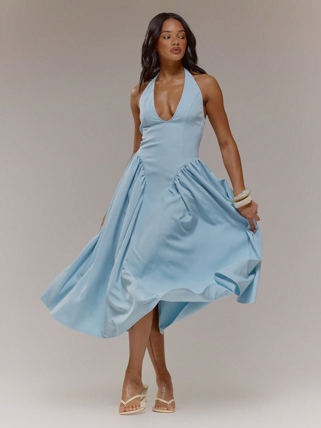 Rochie midi SHEIN, turcoaz