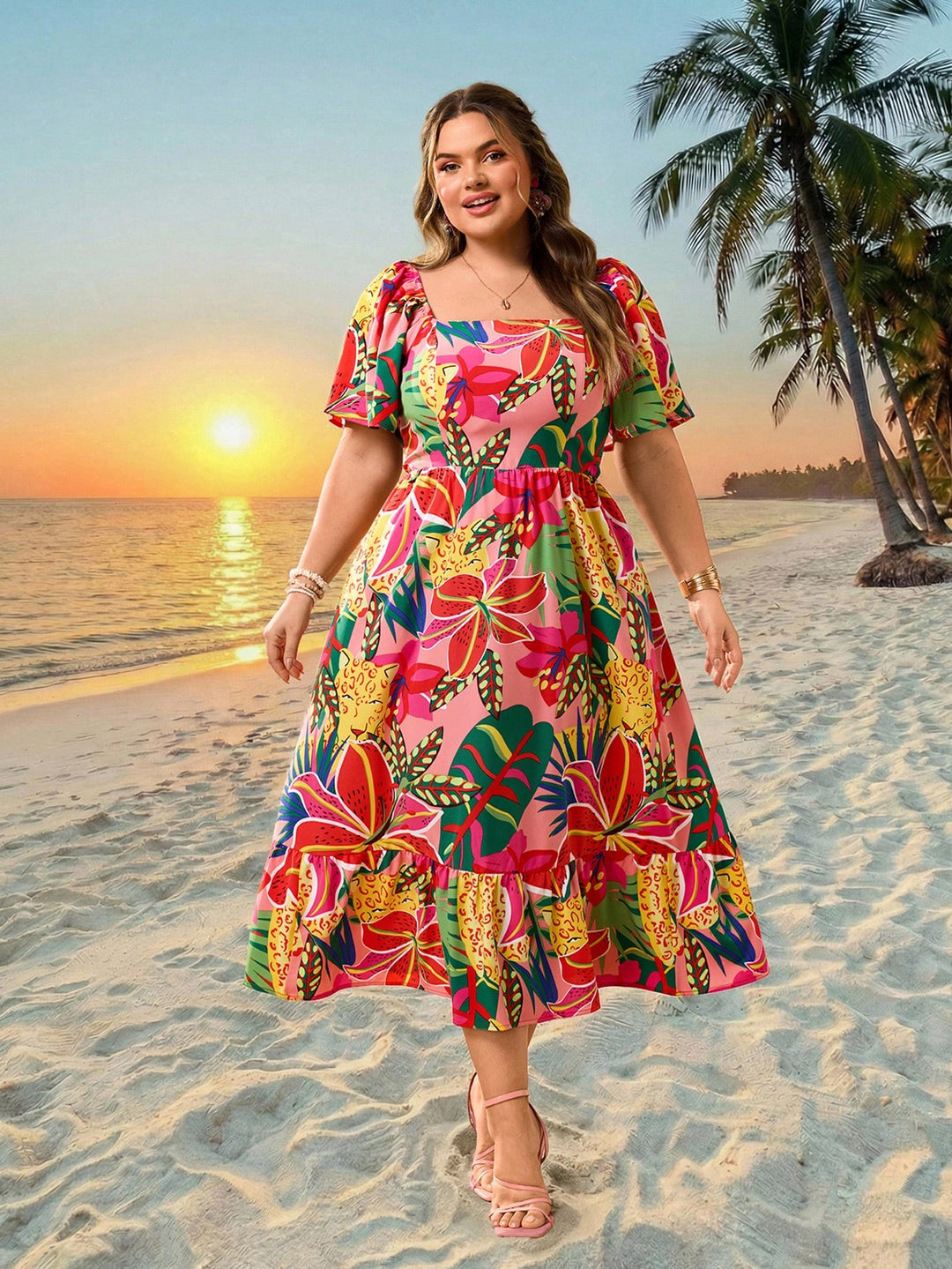 Rochie SHEIN, mix culori