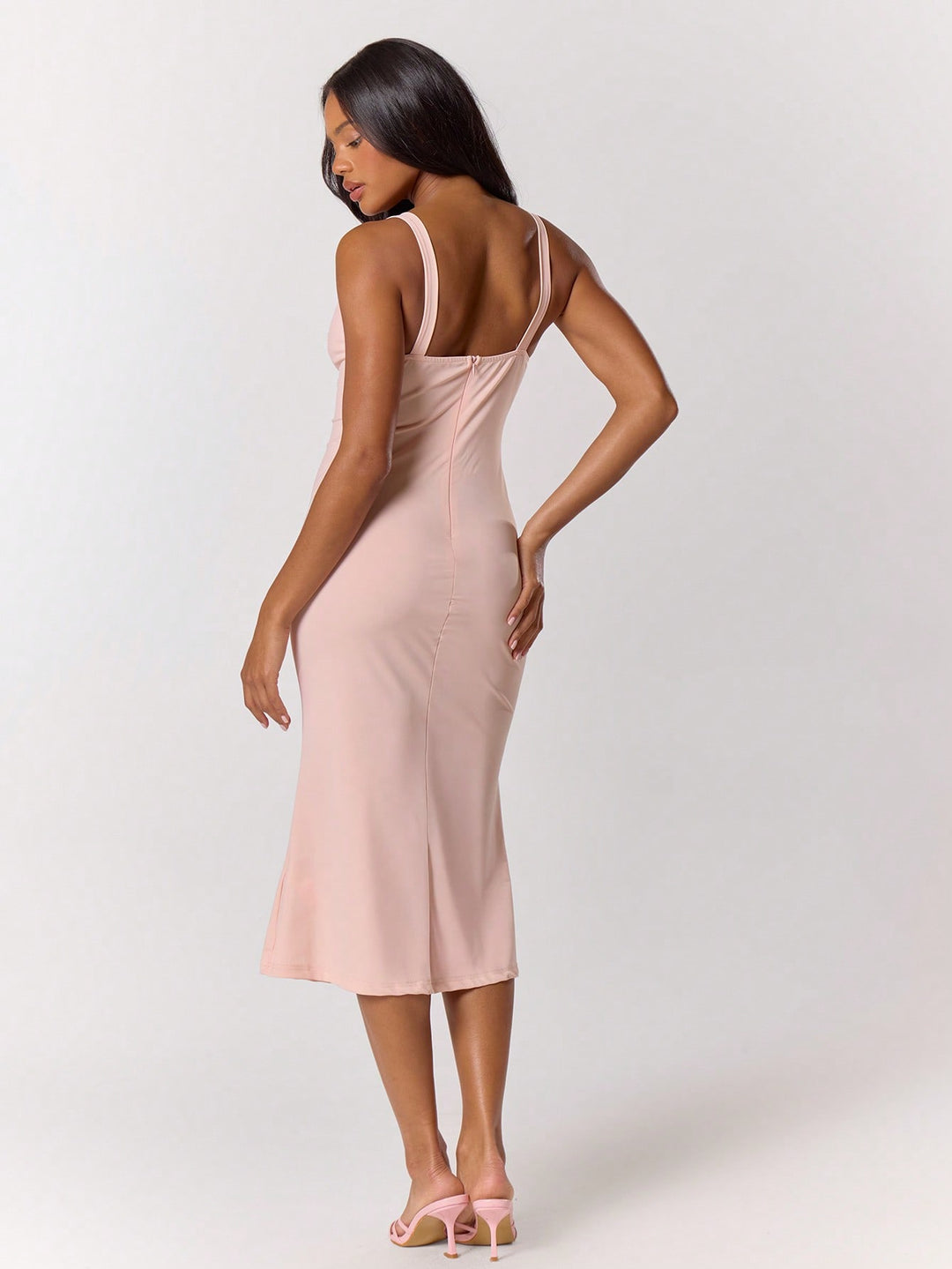 Rochie midi SHEIN, roz