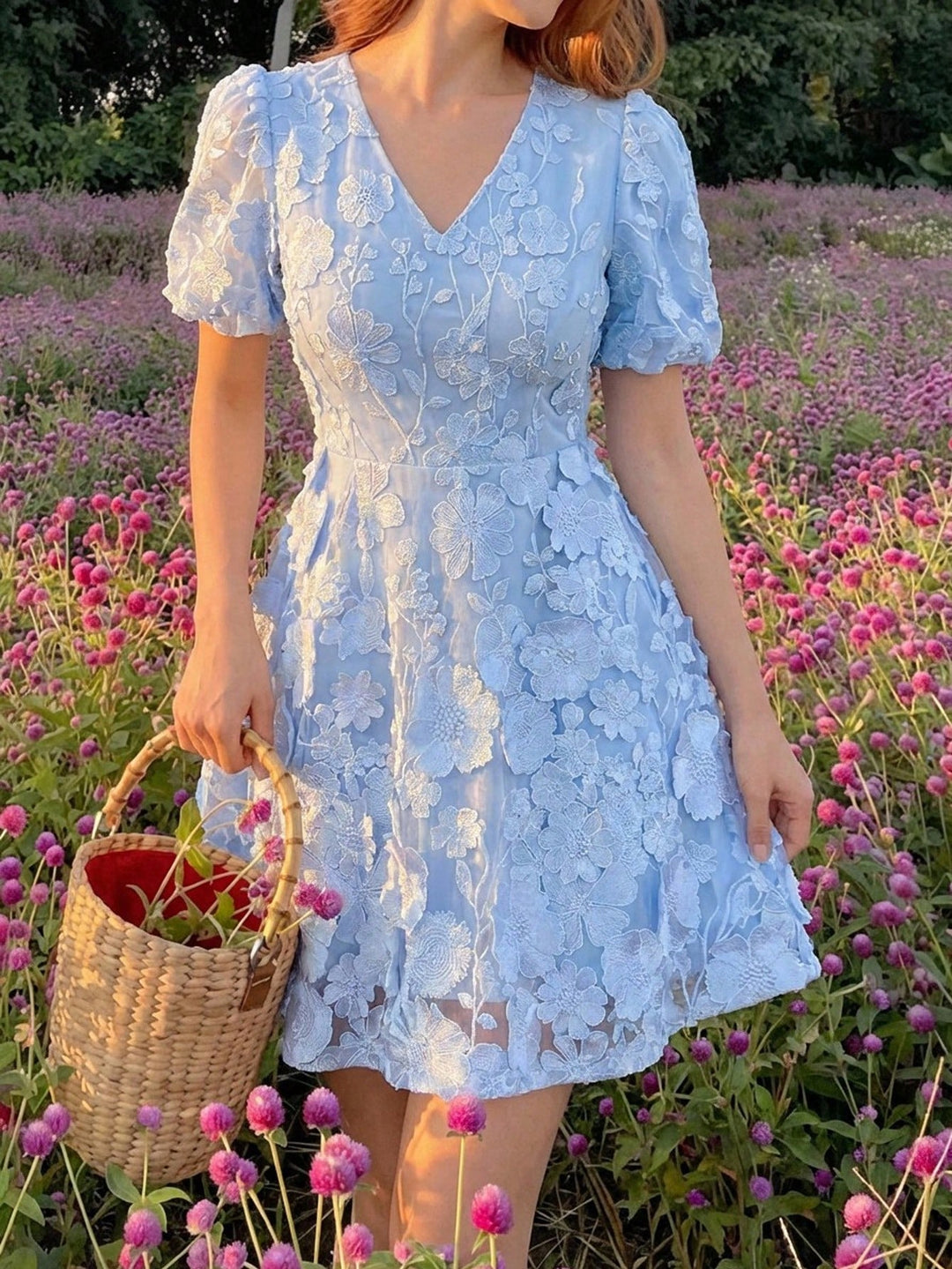 Rochie scurtă SHEIN, albastru