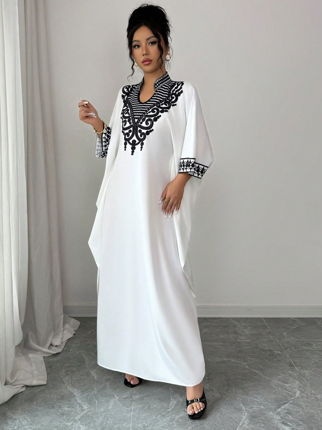 Rochie maxi SHEIN, alb