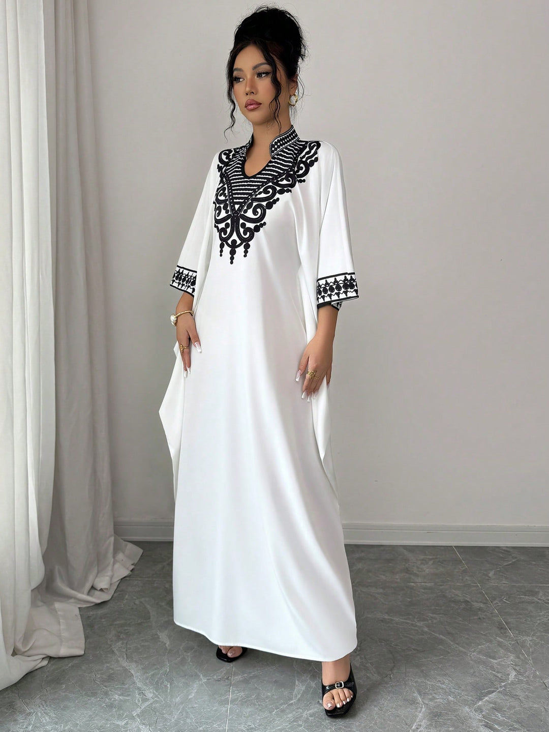 Rochie maxi SHEIN, alb