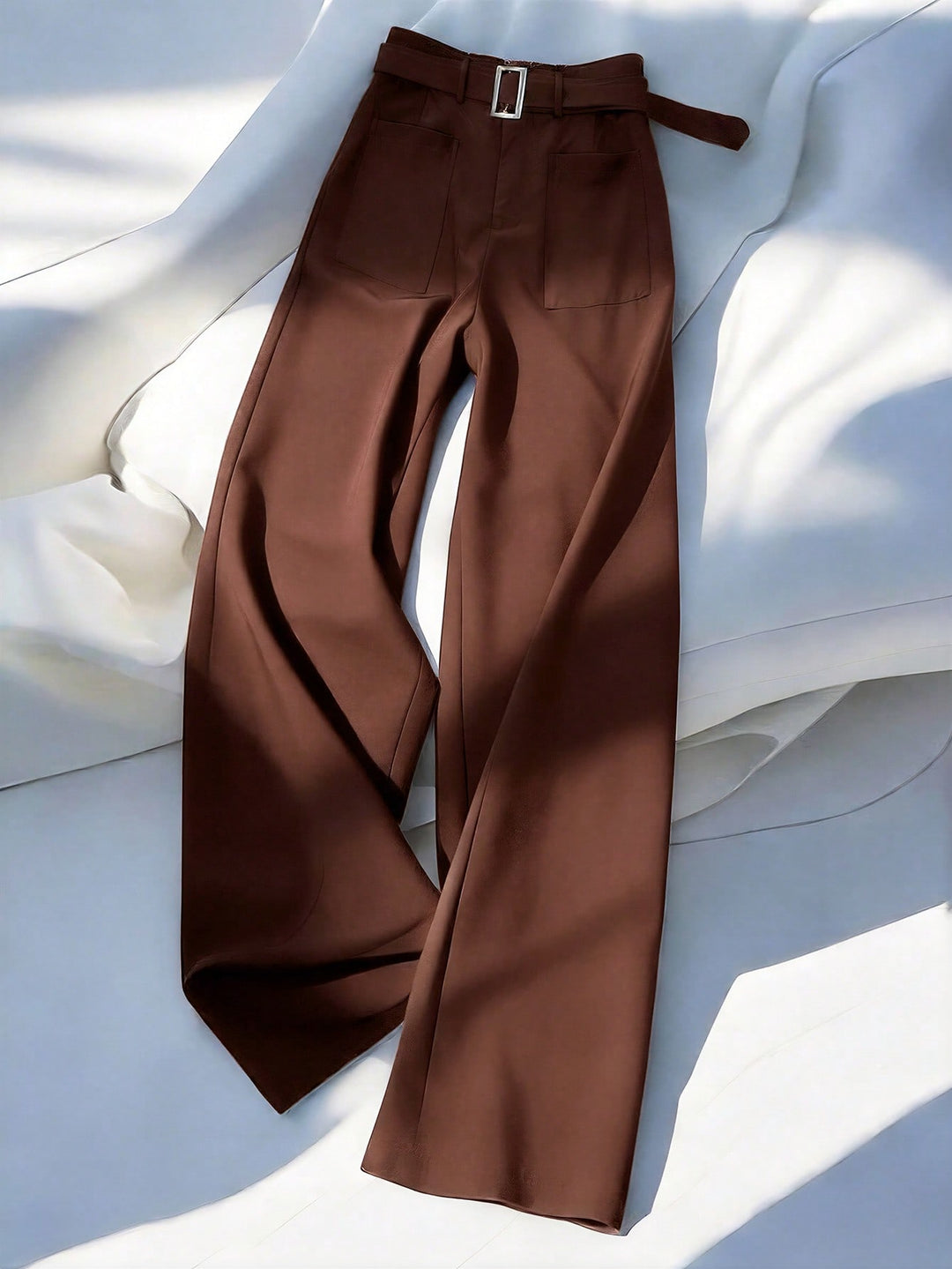 Pantaloni SHEIN, maro