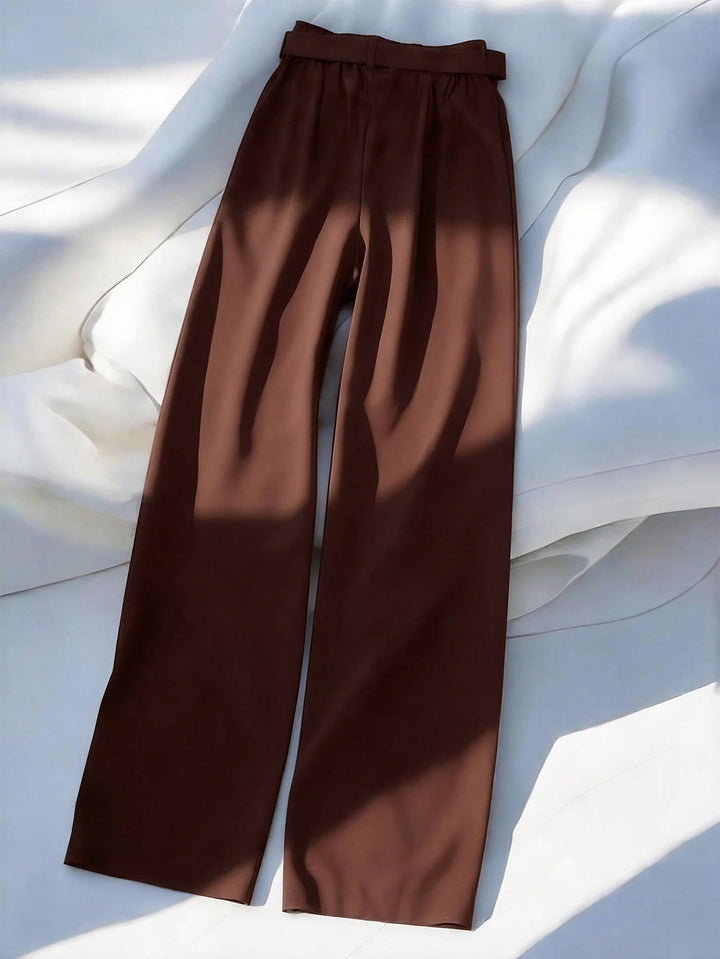 Pantaloni SHEIN, maro