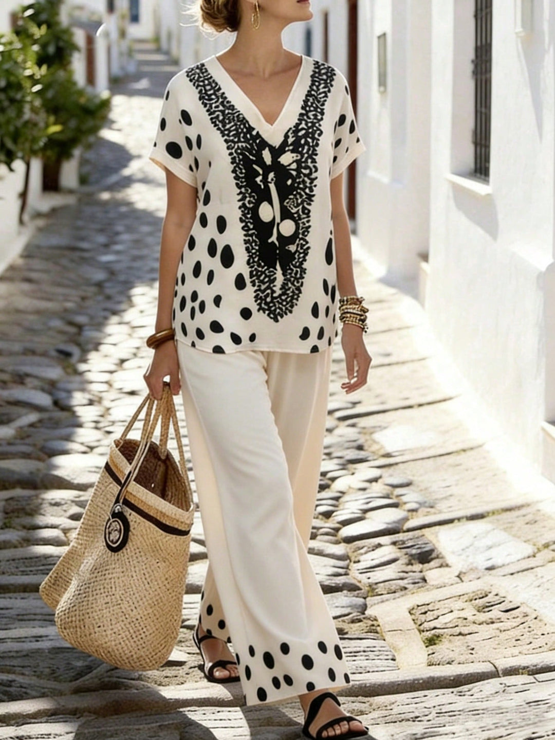 SHEIN outfit, krém