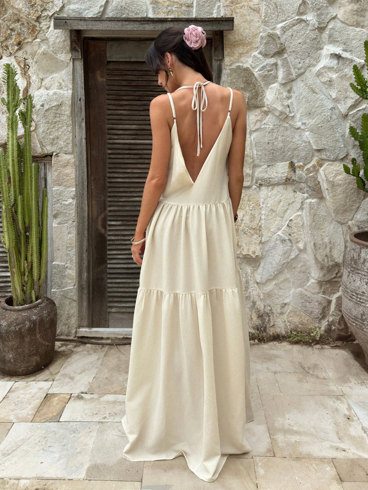 Rochie maxi SHEIN, portocaliu