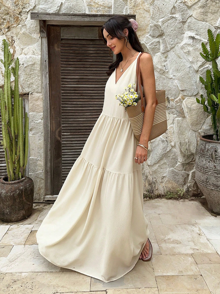 Rochie maxi SHEIN, portocaliu