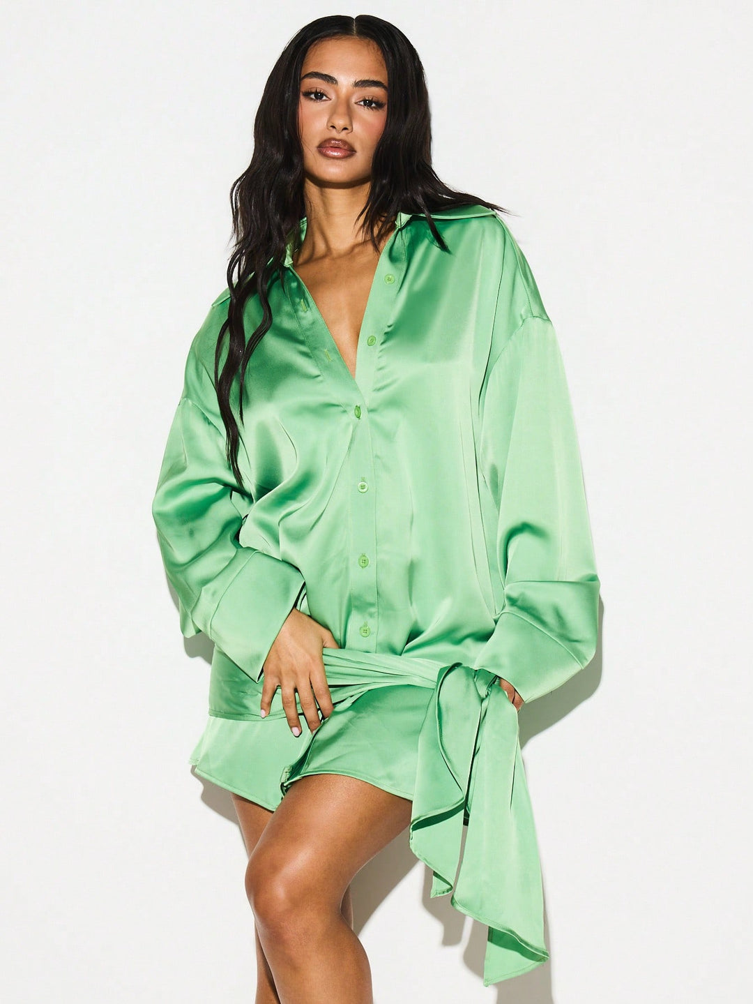Rochie mini SHEIN, verde