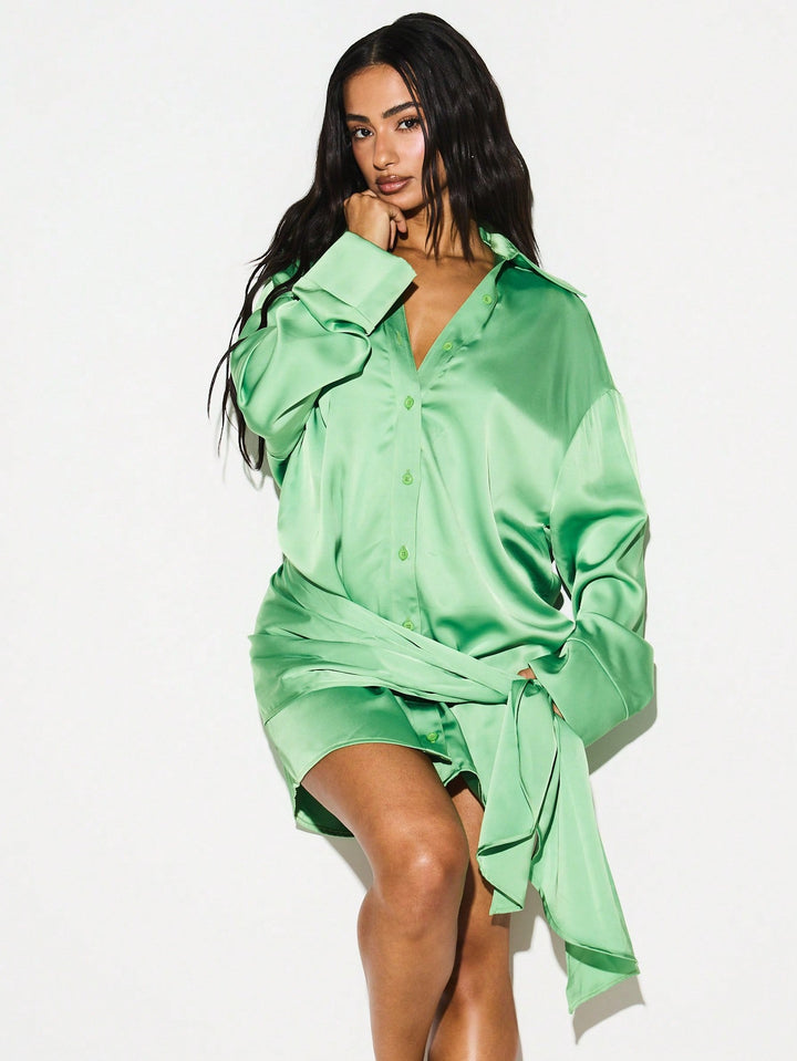 Rochie mini SHEIN, verde