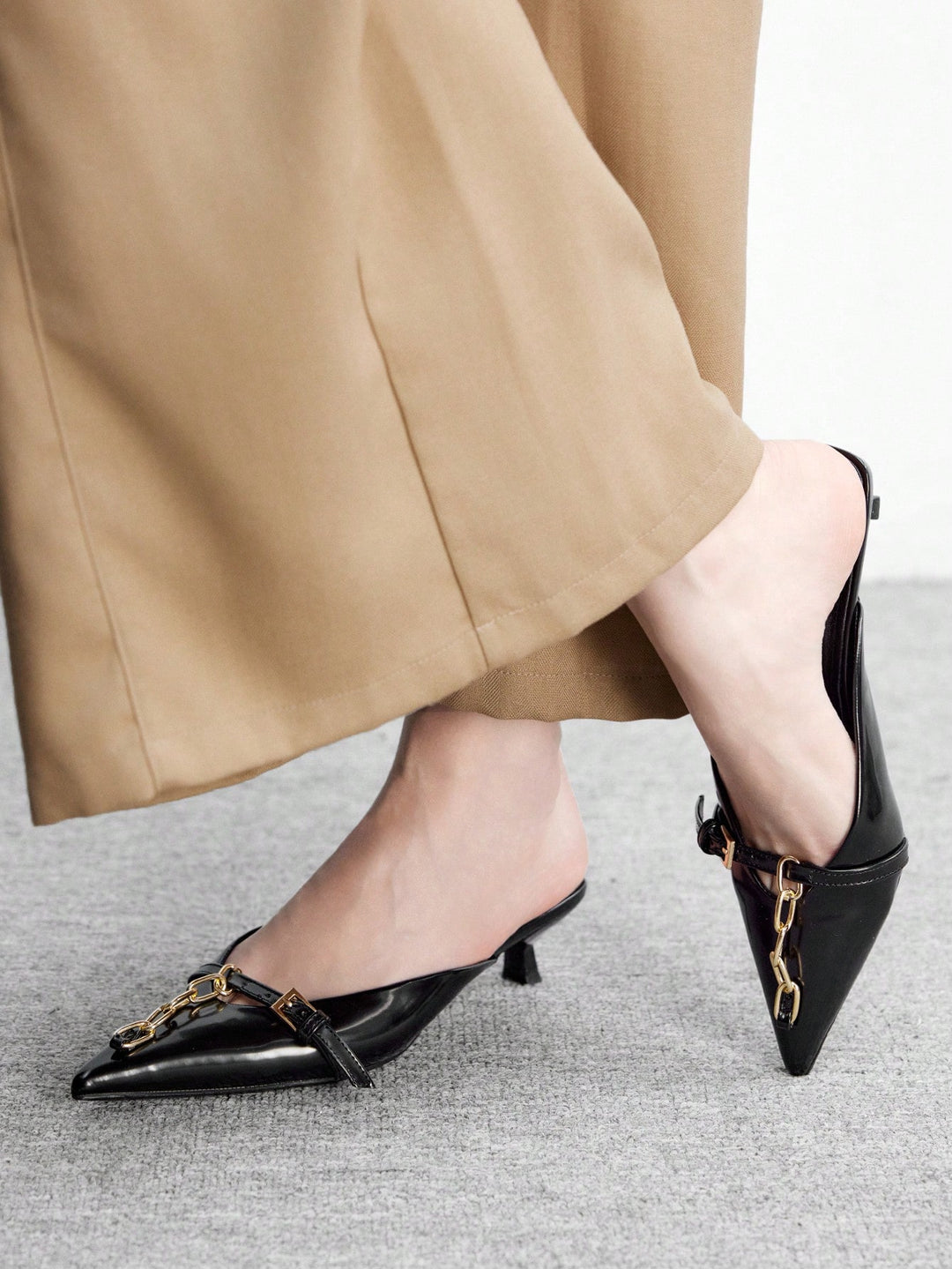 Sandale SHEIN, negru