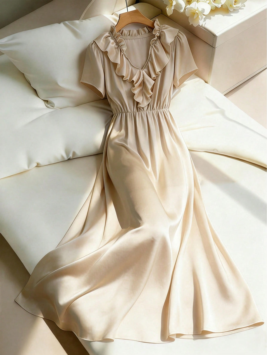Rochie midi SHEIN, auriu