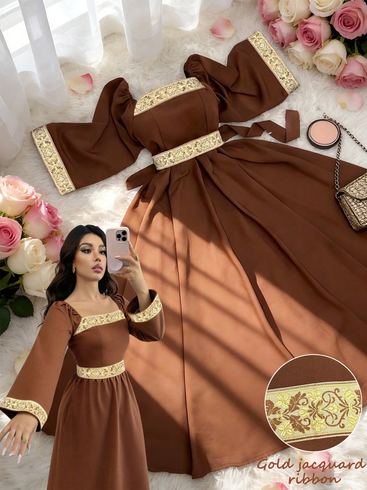Rochie maxi SHEIN, maro
