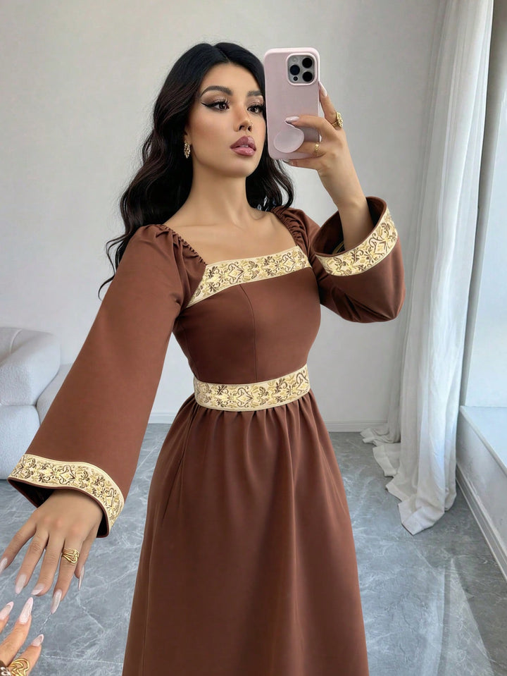 Rochie maxi SHEIN, maro
