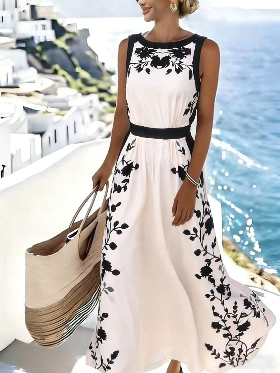 Rochie maxi SHEIN, mix culori