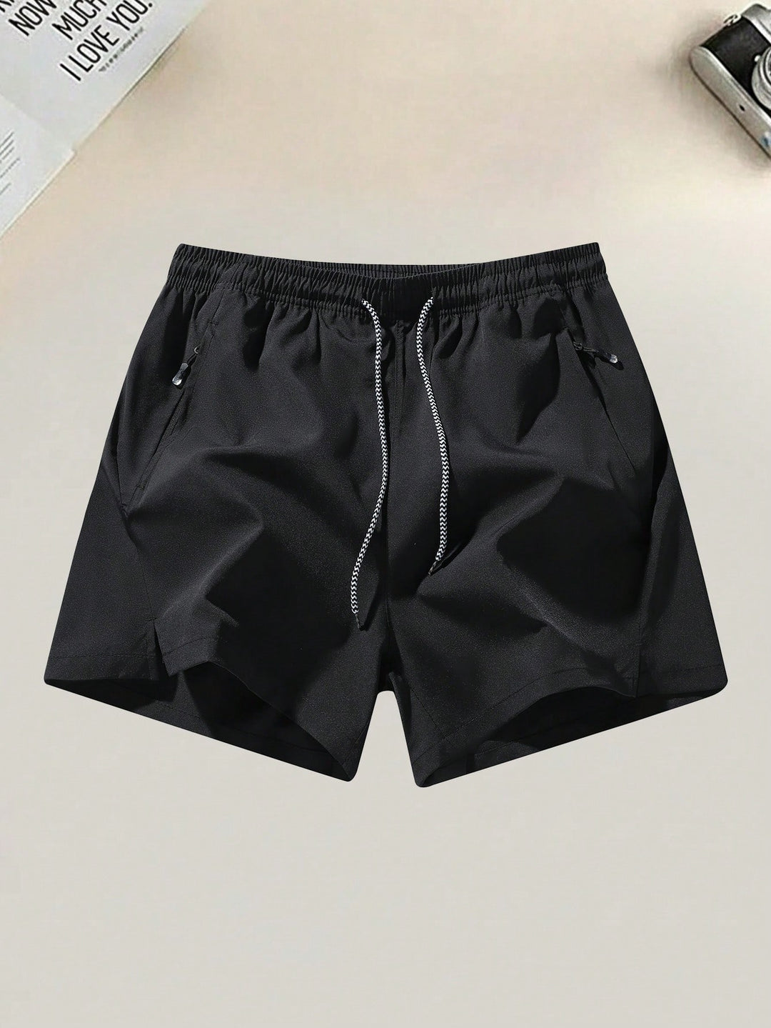 Pantaloni scurți SHEIN, negru