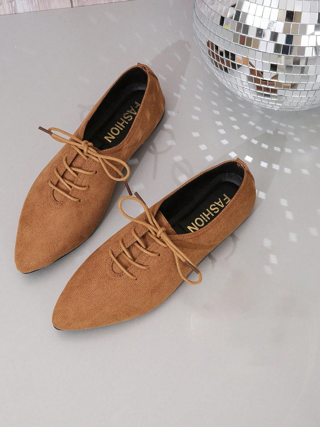 SHEIN balerina cipők, barna