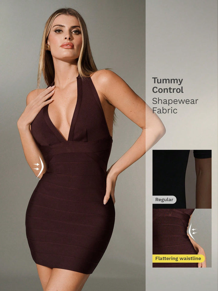 Rochie mini SHEIN, maro
