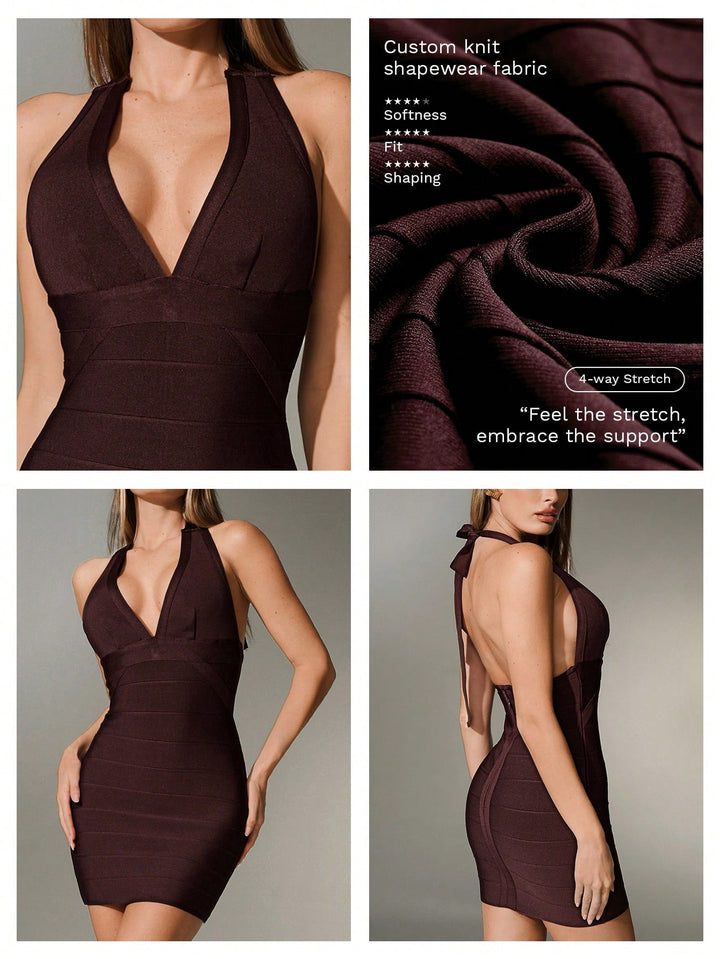Rochie mini SHEIN, maro