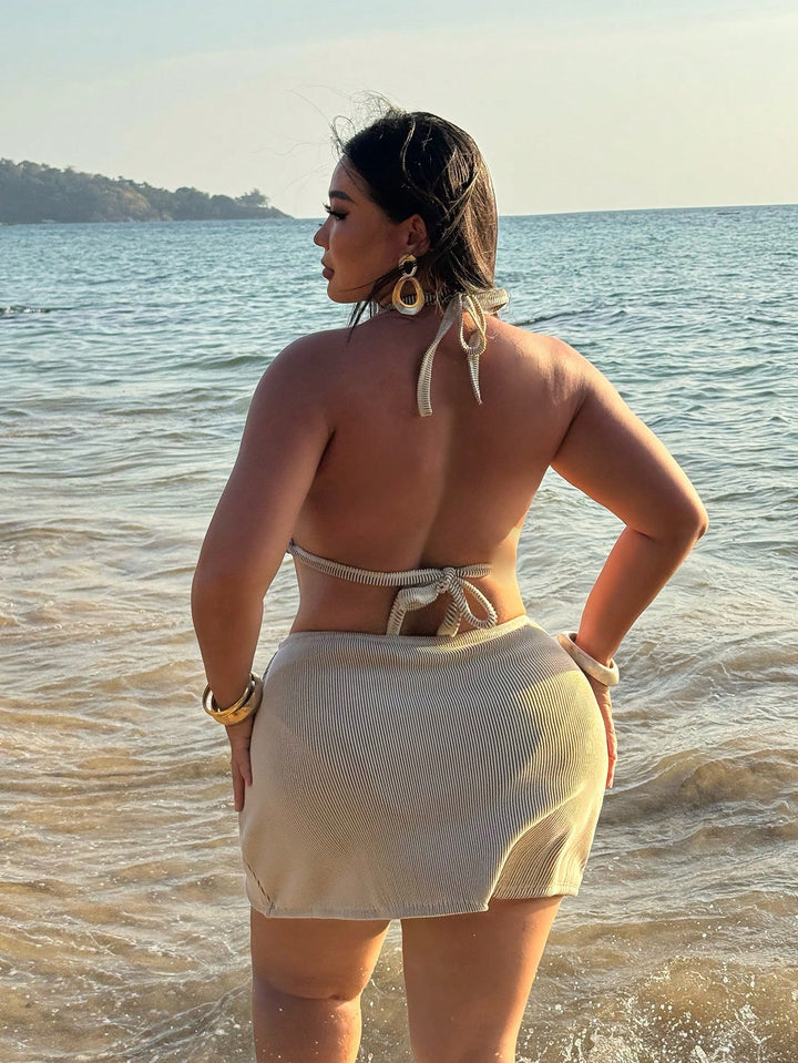 Set bikini de baie SHEIN, portocaliu