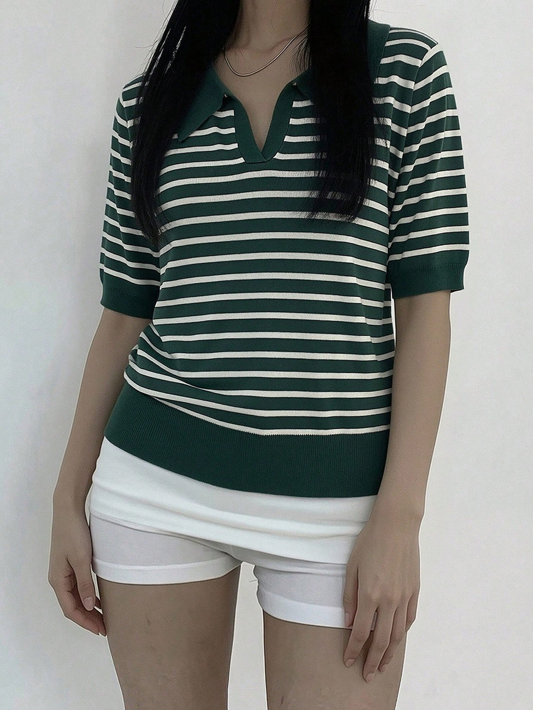 Tricou polo SHEIN, verde