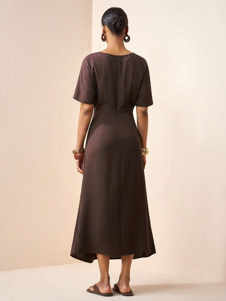 Rochie maxi SHEIN, maro