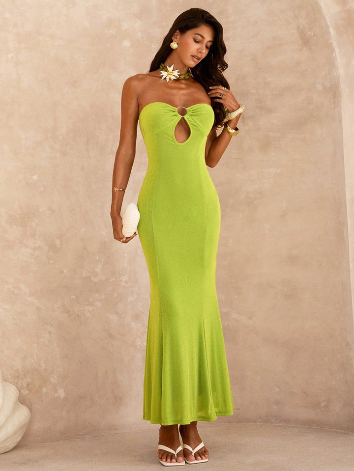 Rochie maxi SHEIN, verde