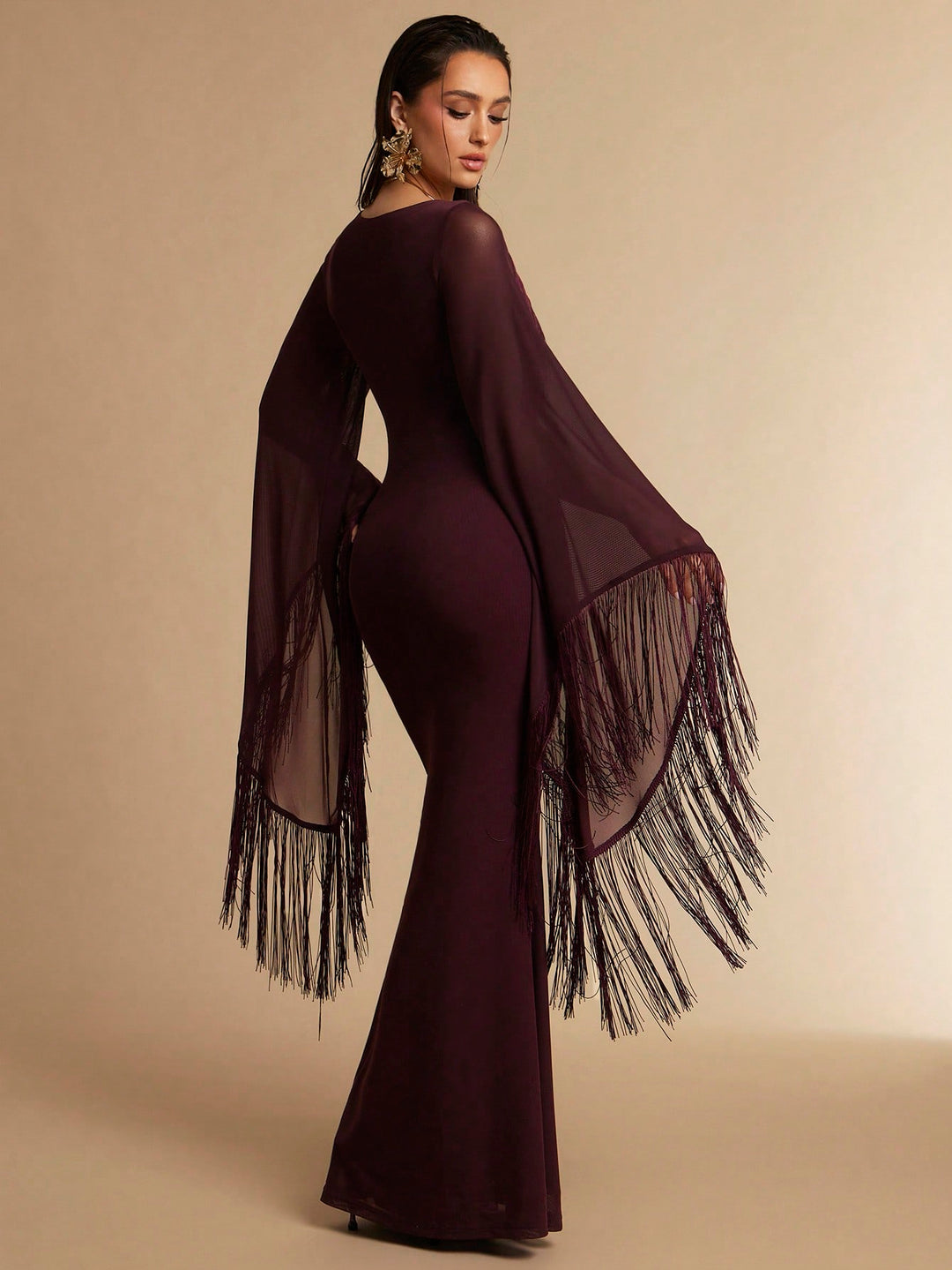 Rochie maxi SHEIN, vișiniu