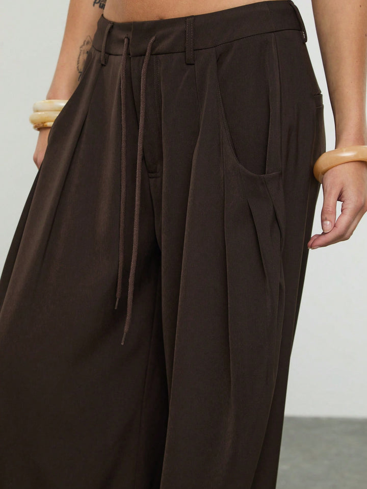 Pantaloni SHEIN, maro