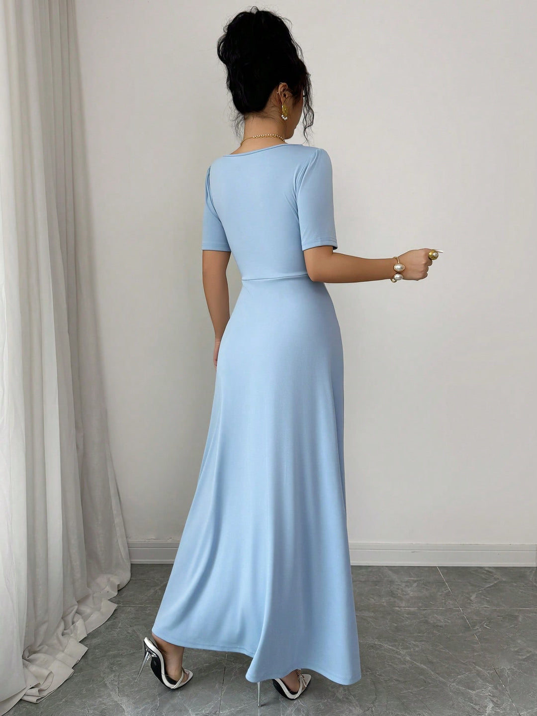Rochie maxi SHEIN, albastru