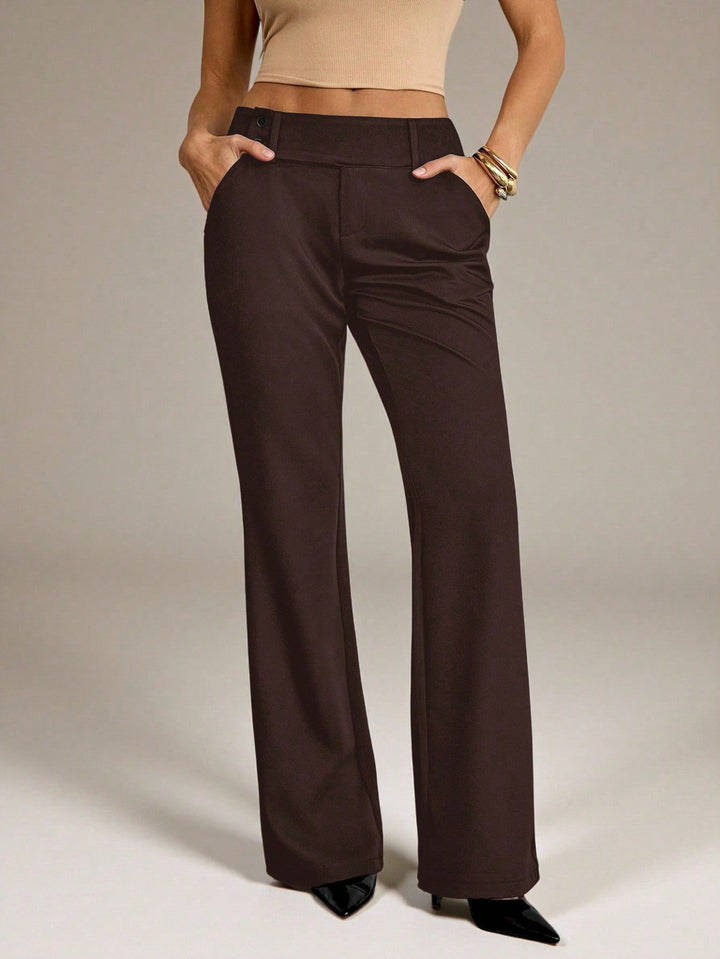 Pantaloni SHEIN, maro