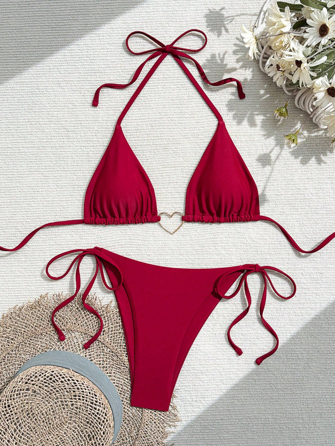 Set bikini SHEIN, roșu