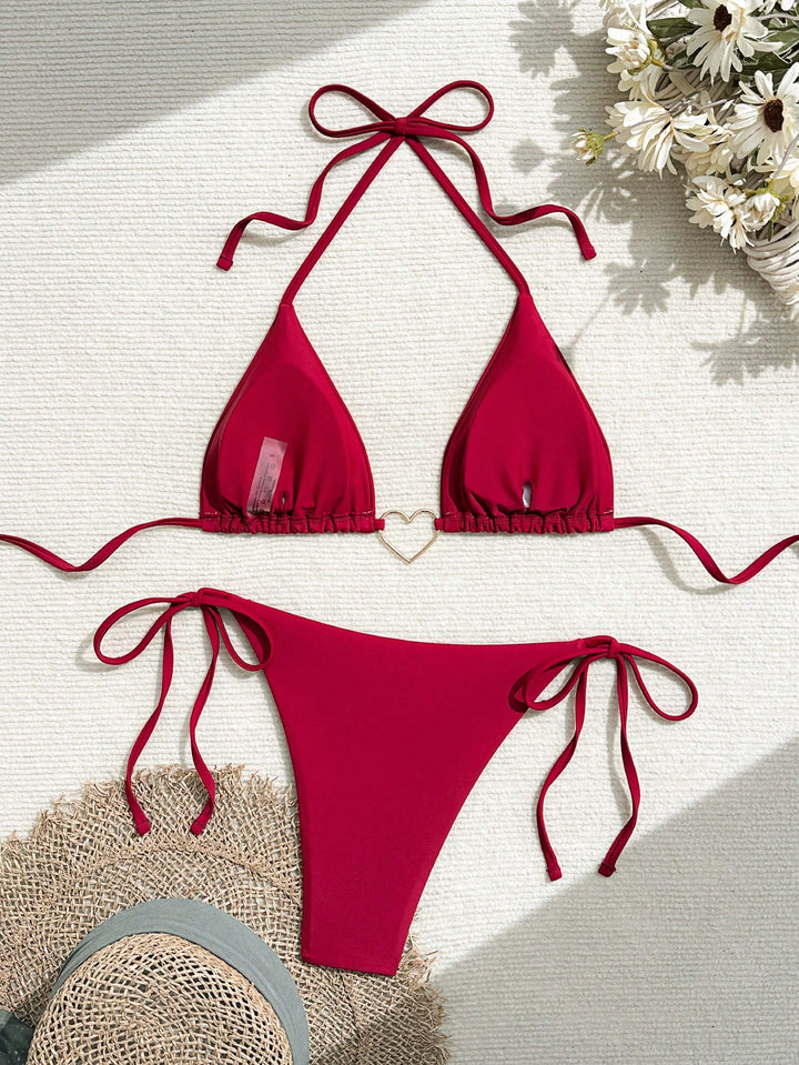 Set bikini SHEIN, roșu