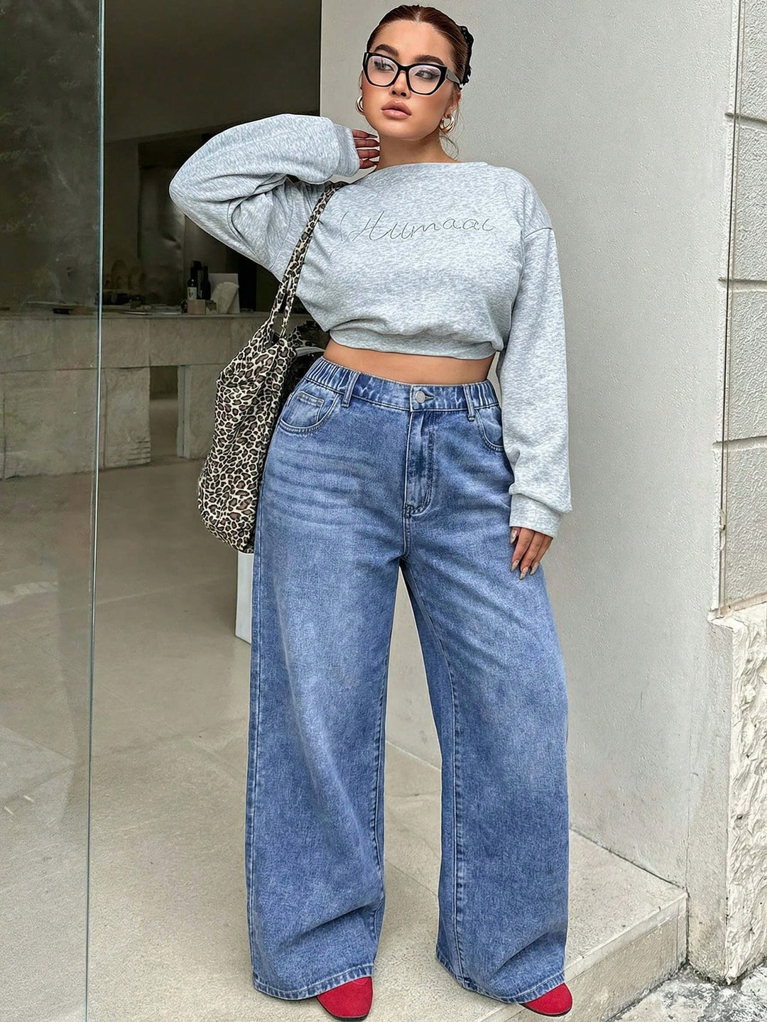 Jeans SHEIN, albastru