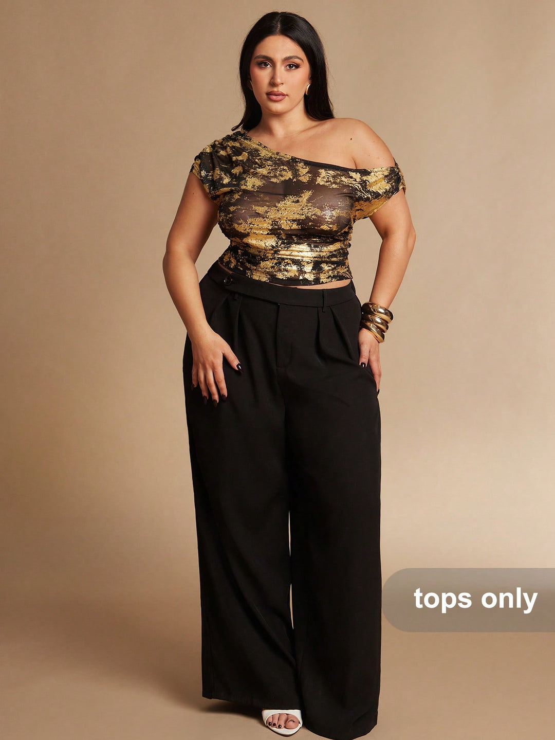 Tricou SHEIN, auriu