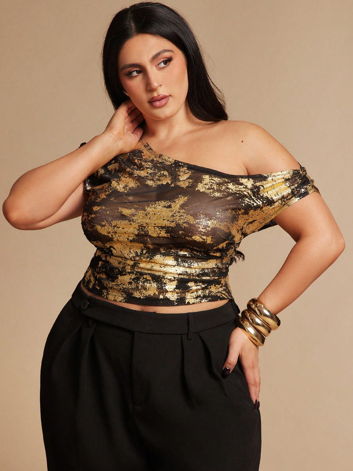 Tricou SHEIN, auriu