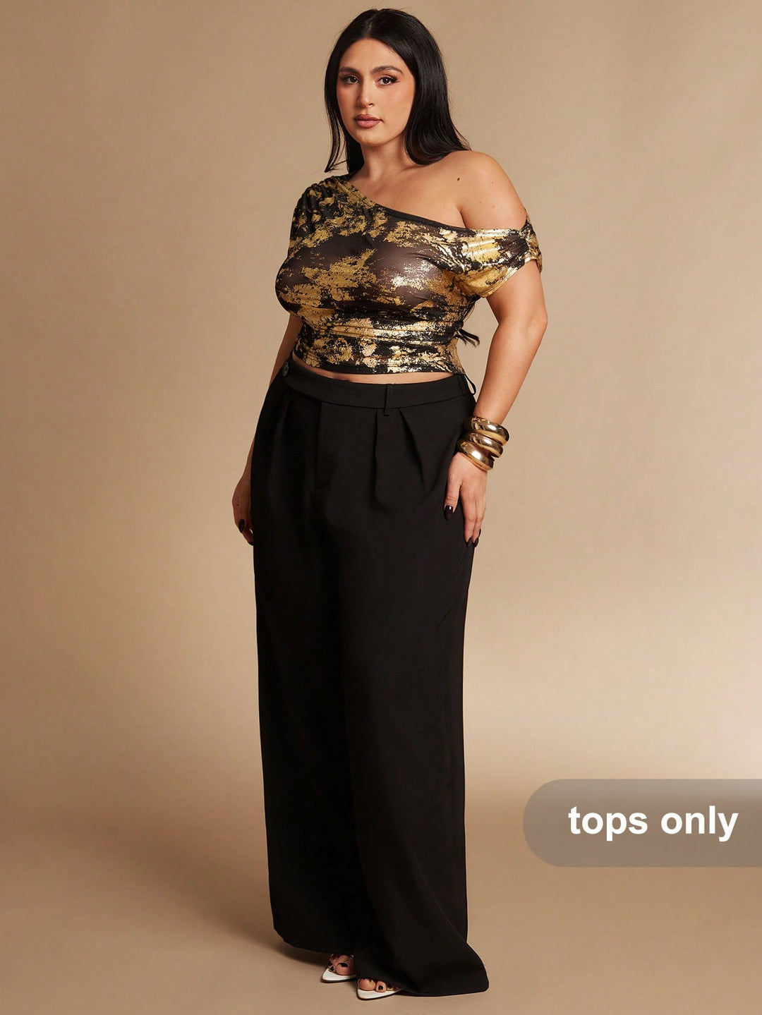 Tricou SHEIN, auriu