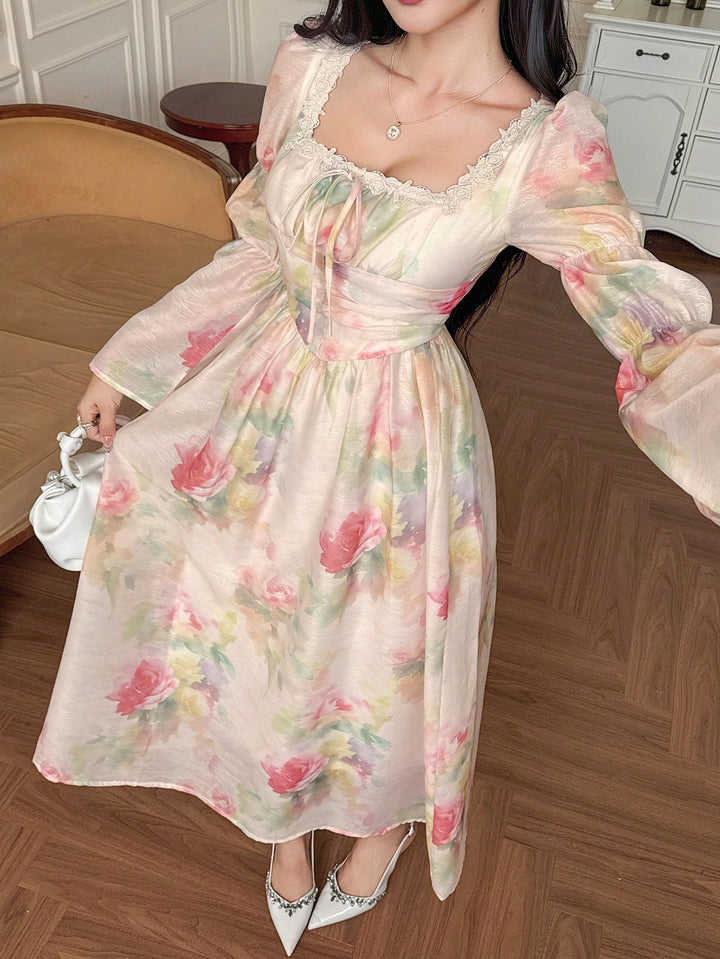 Rochie midi SHEIN, roz