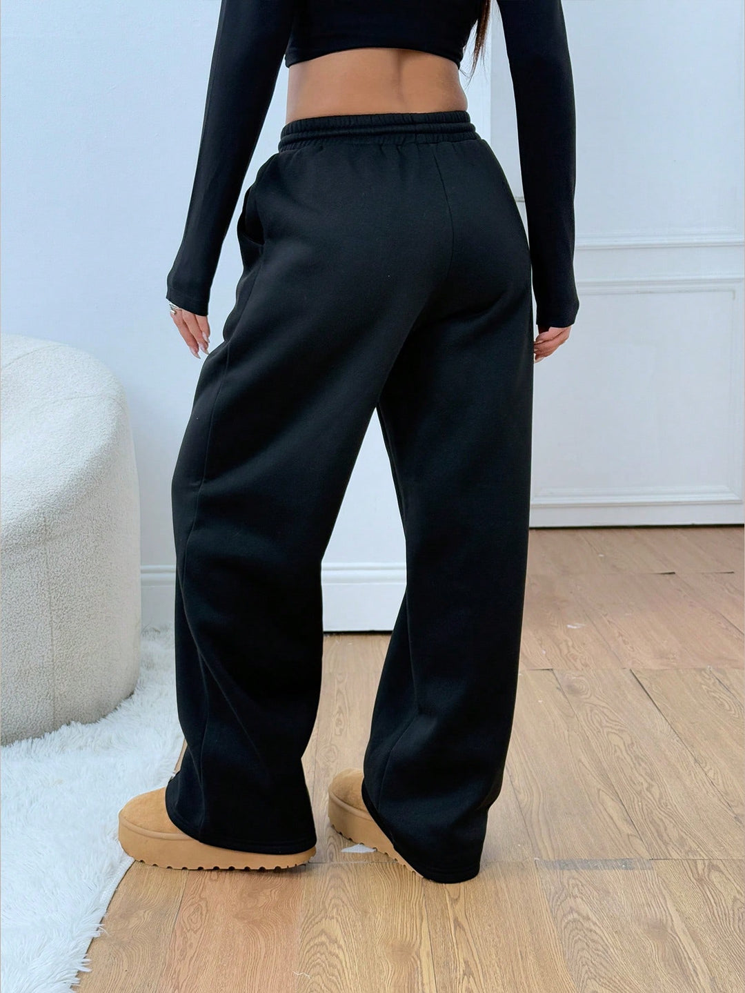 Pantaloni SHEIN, negru