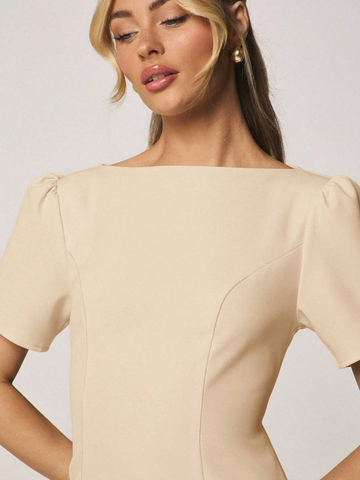 Rochie mini SHEIN, bej