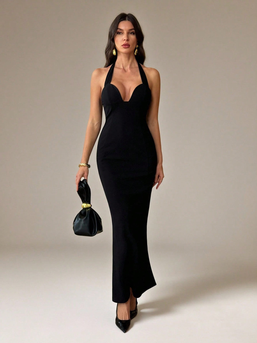 Rochie midi SHEIN, negru