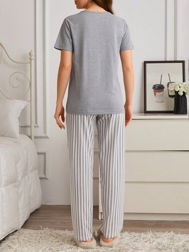Pijama SHEIN, albastru