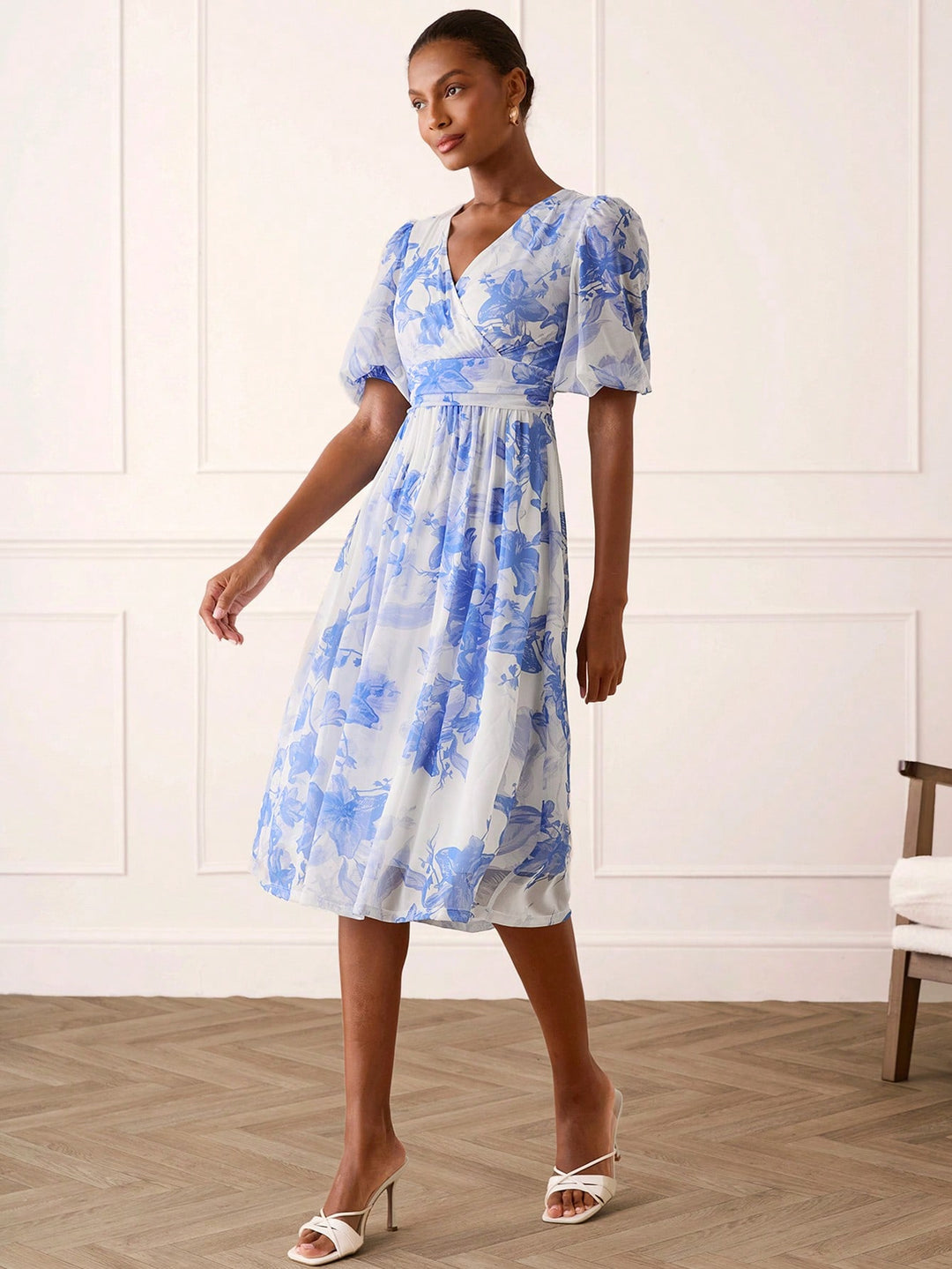 Rochie midi SHEIN, albastru