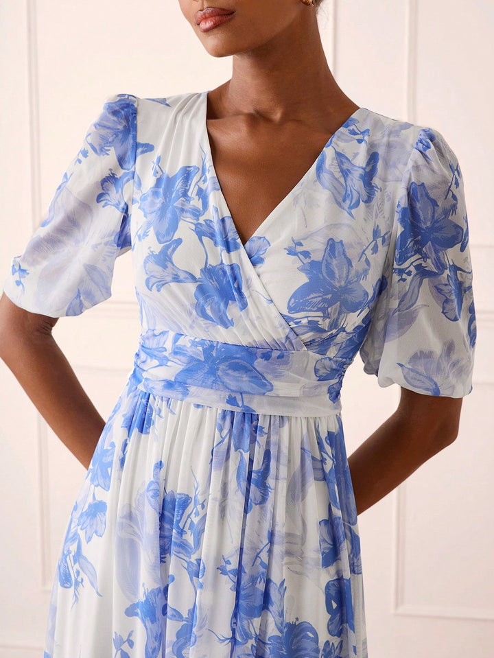 Rochie midi SHEIN, albastru