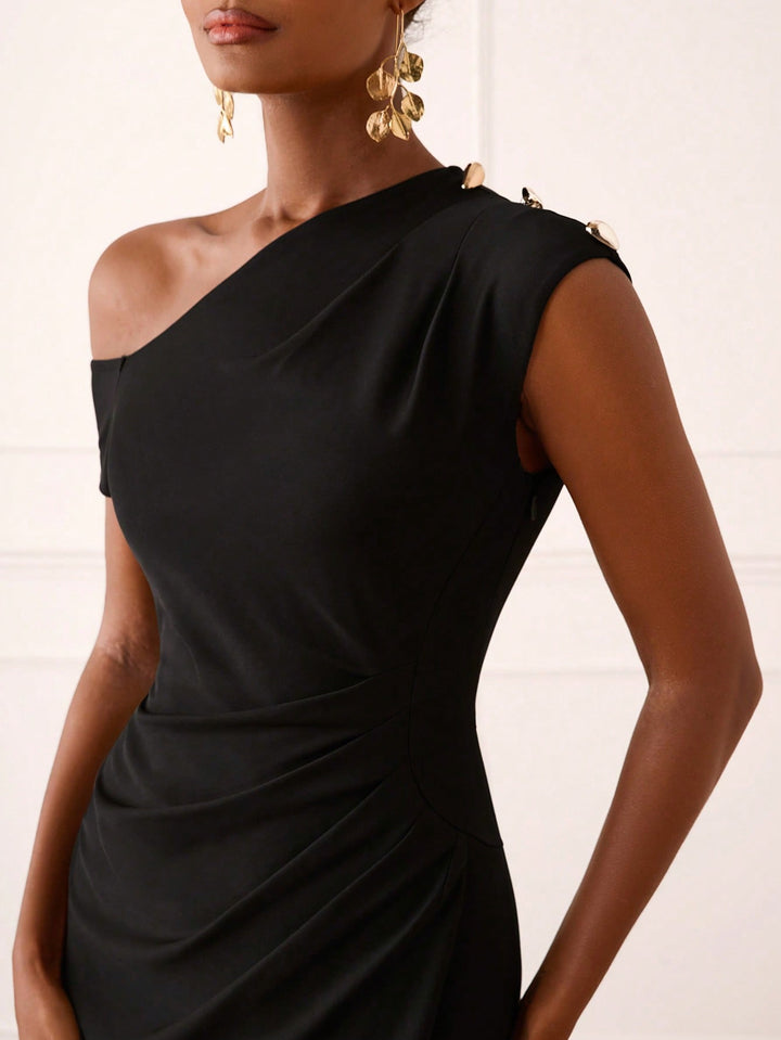 Rochie midi SHEIN, negru